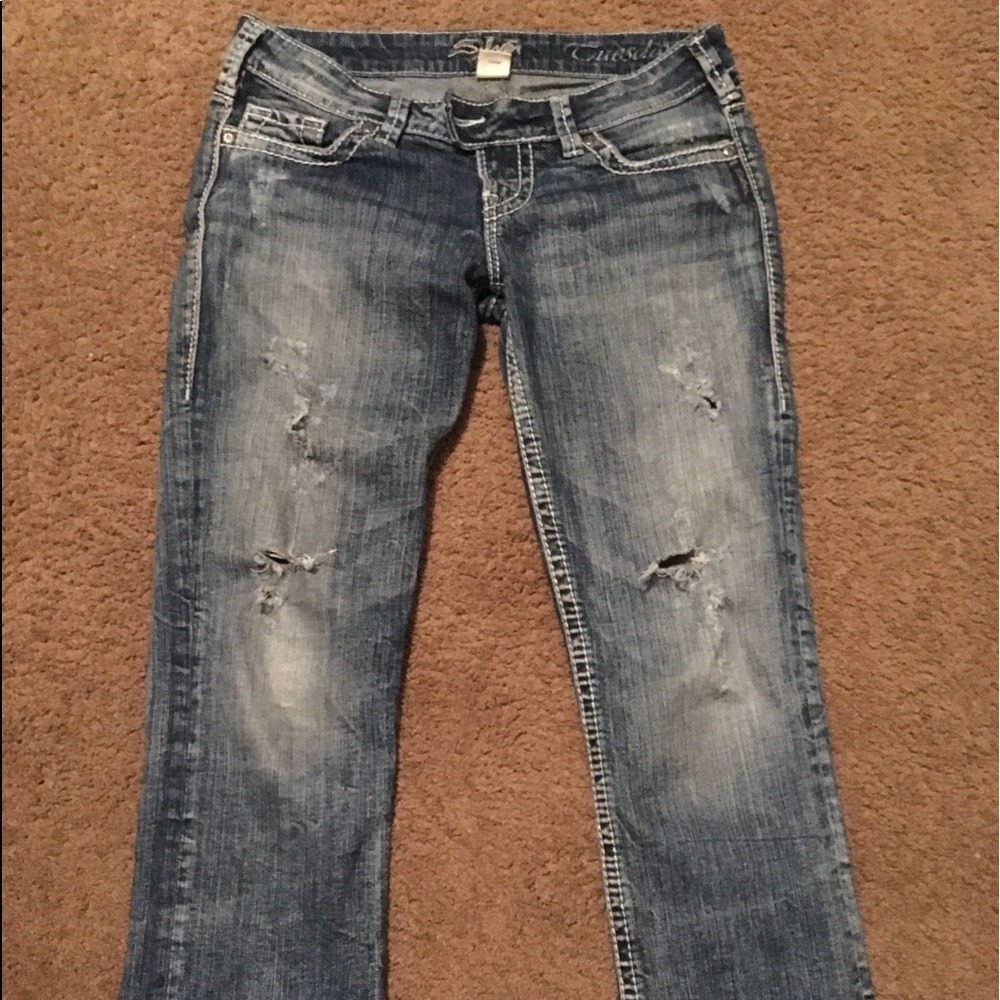 Silver Tuesday cropped capris jeans 28